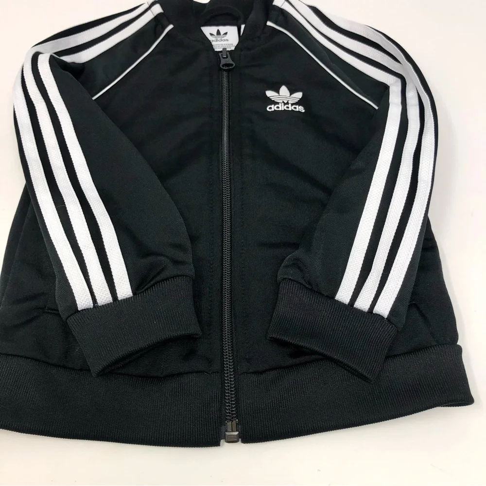 Adidas Classic Logo Zip up Track Jacket Baby Size 18M - Picture 6 of 12